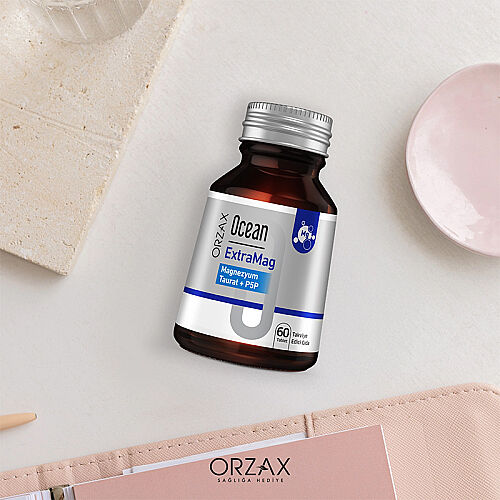 Orzax Ocean ExtraMag Magnezyum Taurat+P5P Takviye Edici Gıda 60 Tablet - Orzax (1)