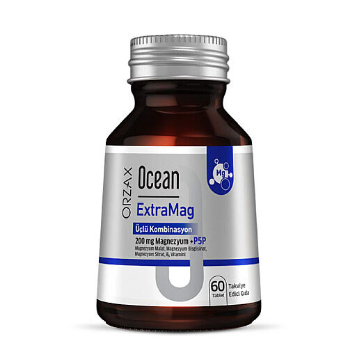 Orzax Ocean ExtraMag Üçlü Magnezyum Kombinasyonu 60 Tablet - Orzax