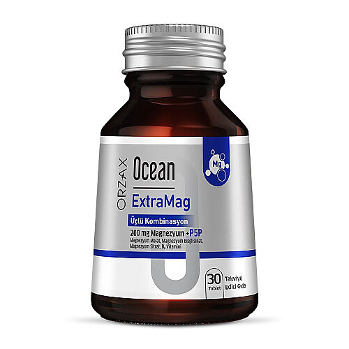 Orzax Ocean ExtraMag Üçlü Magnezyum Kombinasyonu 60 Tablet - Orzax