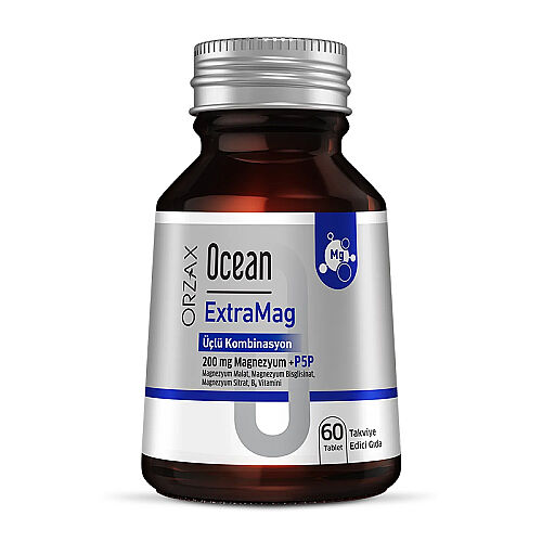 Orzax Ocean ExtraMag Üçlü Magnezyum Kombinasyonu 60 Tablet - Orzax