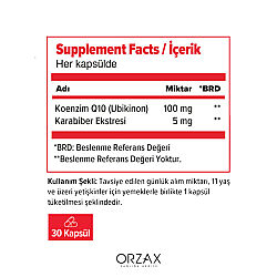 Orzax Ocean Koenzim Q10 30 Kapsül - 2