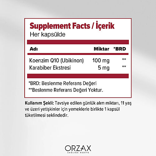 Orzax Ocean Koenzim Q10 30 Kapsül - Orzax (1)