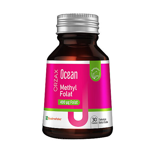 Orzax Ocean Methyl Folat 30 Tablet - Orzax