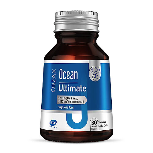 Orzax Ocean Ultimate Balık Yağı 1700 mg 30 Softjel Kapsül - Orzax