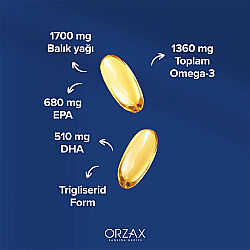 Orzax Ocean Ultimate Balık Yağı 1700 mg 30 Softjel Kapsül - 3