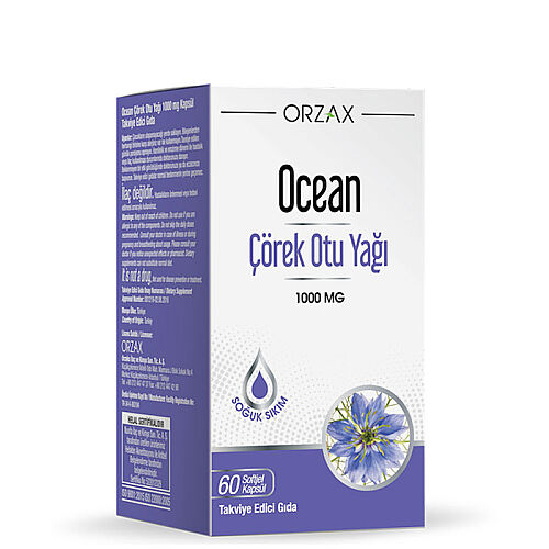 Orzax Ocena Çörek Otu Yağı 60 Yumuşak Kapsül - Orzax