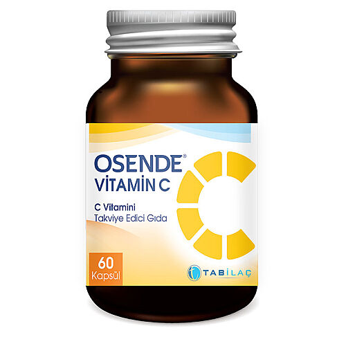 Osende Vitamin C Takviye Edici Gıda 60 Kapsül - TAB İlaç Sanayi A.Ş