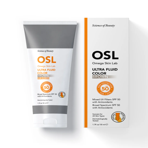 Osl - Omega Skin Lab Ultra Fluide Color Spf50+ Güneş Koruyucu Krem 50 ml -Brown - 2
