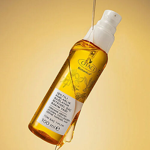 Otacı Işıltılı Parlaklık Sağlayan Bitkisel Saç Bakım Yağı 100 ml - Otacı (1)
