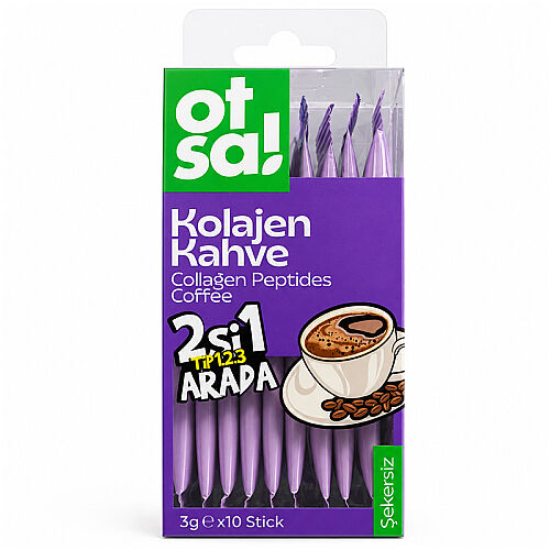 Otsa Kolajen Kahve 2si 1 arada 3g x 10 Stick - Otsa