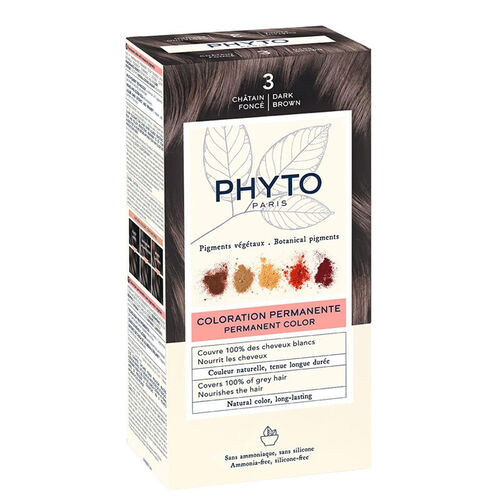 Phyto Phytocolor Bitkisel Saç Boyası - 3 Koyu Kestane - Diğer