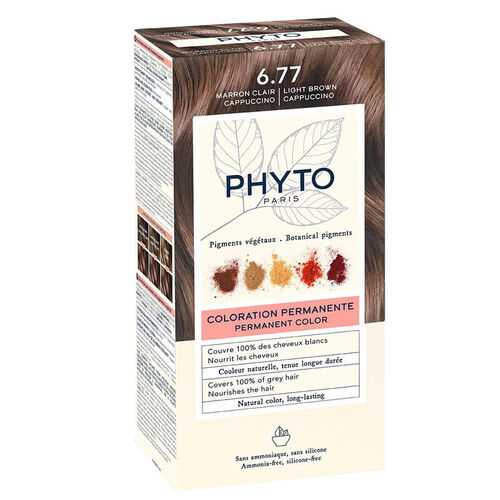 Phyto Phytocolor Bitkisel Saç Boyası - 6.77 Cappuccino Kahve - Diğer