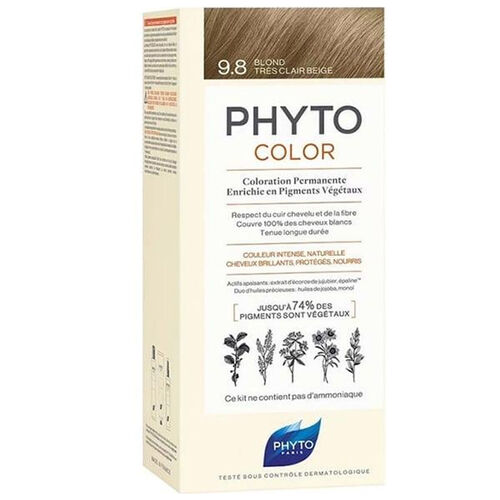 Phyto Phytocolor Bitkisel Saç Boyası 9.8 - Açık Sarı Bej Yeni Formül - Diğer