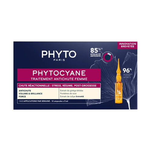 Phyto Phytocyane Kadınlar İçin Dönemsel Saç Dökülmesi Karşıtı Bakım 12 Ampul x 5 ml - Diğer