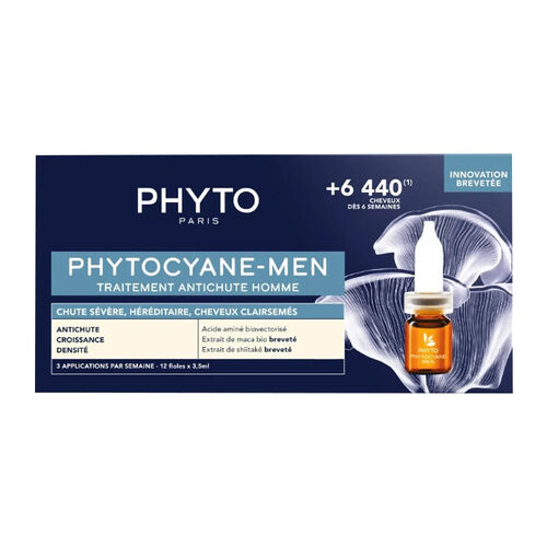 Phyto Phytocyane-Men Erkekler İçin Saç Dökülme Karşıtı Bakım 12 Ampül x 3,5 ml - Diğer