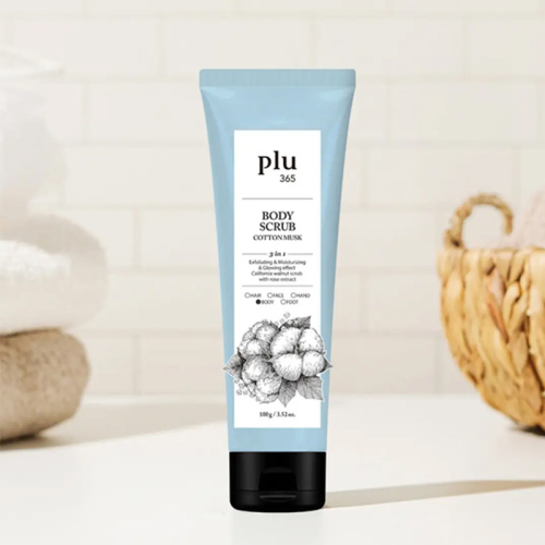 Plu 365 Body Scrub Cotton Musk - Pamuk Çiçekli Vücut Peelingi 100 gr - Plu (1)