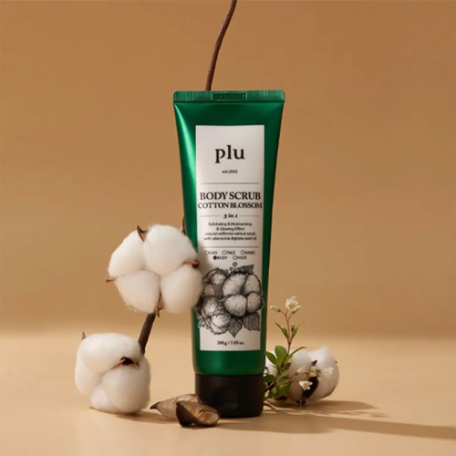 Plu Body Scrub Cotton Blossom - Pamuk Çiçekli Vücut Peelingi 200 gr - Plu (1)