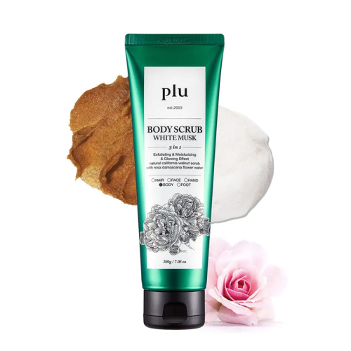 Plu Body Scrub White Musk - Beyaz Misk Kokulu Vücut Peelingi 200 gr - Plu (1)