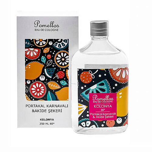 Pomellos Kolonya Portakal Karnavalı ve Akide Şekeri - Cam Şişe 250 ml - Pomellos