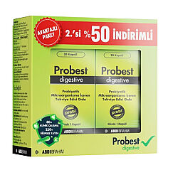 Probest Digestive Probiyotik Mikroorganizma İçeren 2 x 20 Kapsül - 2.'si %50 İNDİRİMLİ - 1