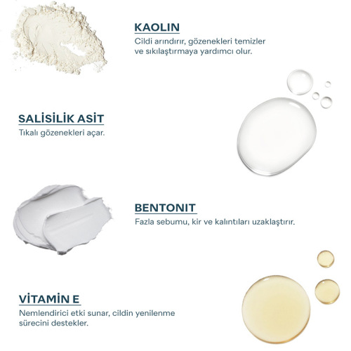 Propia Gözenek Arındırıcı Beyaz Kil Yüz Maskesi 100 ml - 6