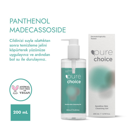 Pure Choice Hassas Ciltler için Yüz Temizleme Jeli 200 ml - 3