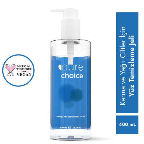 Pure Choice Karma ve Yağlı Ciltler için Yüz Temizleme Jeli 400 ml - 2