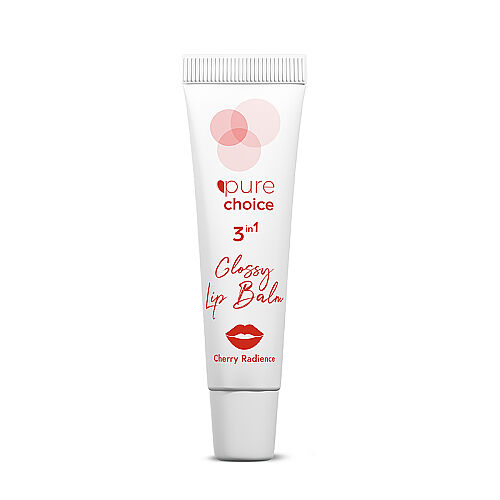 Pure Choice Parlatıcı 3in1 Glossy Lip Balm - Cherry Radiance 10 ml - Pure Choice