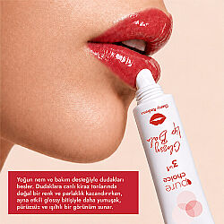 Pure Choice Parlatıcı 3in1 Glossy Lip Balm - Cherry Radiance 10 ml - 3