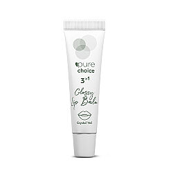 Pure Choice Parlatıcı 3in1 Glossy Lip Balm - Crystal Veil 10 ml - 1