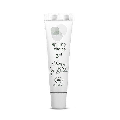 Pure Choice Parlatıcı 3in1 Glossy Lip Balm - Crystal Veil 10 ml - Pure Choice