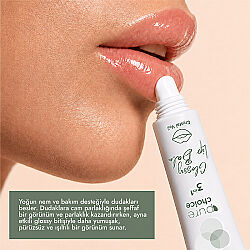 Pure Choice Parlatıcı 3in1 Glossy Lip Balm - Crystal Veil 10 ml - 3
