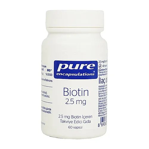 Pure Encapsulations Biotin Takviye Edici Gıda 60 Kapsül - Pure Encapsulations