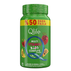 Qlife Multivitamin Kids Complete Takviye Edici Gıda 90 Adet - 1