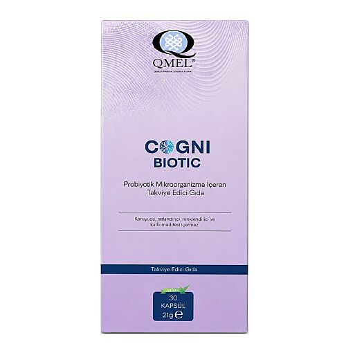 QMEL Cogni Biotic Probiyotik Mikroorganizma İçeren Takviye Edici Gıda 30 Kapsül - QMEL