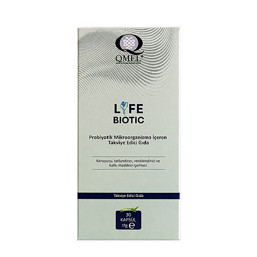 QMEL Life Biotic Probiyotik Mikroorganizma İçeren Takviye Edici Gıda 30 Kapsül - QMEL