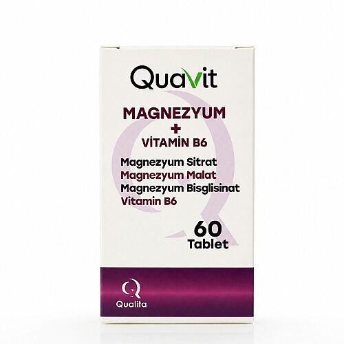 Quavit Magnezyum Takviye Edici Gıda 60 Tablet - Qualita 