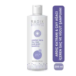 Radix Juniper Tar - Tea Tree Hair-Body Shampoo 200 ml - 2