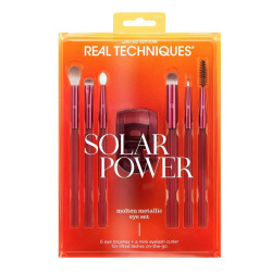 Real Techniques RT-0961 Solar Power Molten Limited Edition Metalik Göz Makyaj Fırça Seti - 1