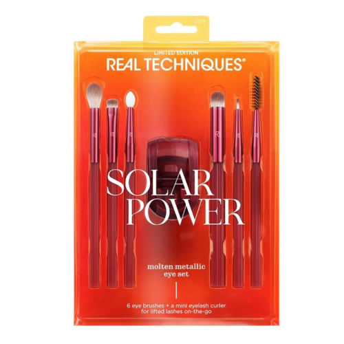 Real Techniques RT-0961 Solar Power Molten Limited Edition Metalik Göz Makyaj Fırça Seti - Real Techniques