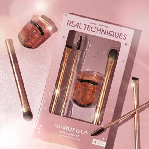 Real Techniques RT-7210 Starlit Gaze Eye and Lash Limited Edition Göz ve Kirpik Makyaj Fırça Seti - 4
