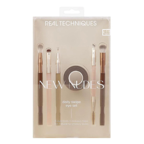 Real Techniques RT-9960 New Nude Limited Edition Günlük Göz Makyaj Fırça Seti - 5