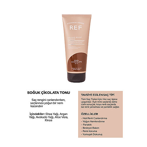 REF Colour Boost Masque Cool Chocolate 6.31 200 ml - Ref Stockholm Sweden (1)