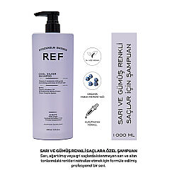 REF Cool Silver Sarı ve Gümüş Renkli Saçlar İçin Şampuan 1000 ml - 2