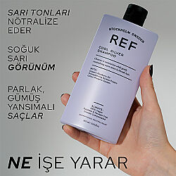 REF Cool Silver Sarı ve Gümüş Renkli Saçlar İçin Şampuan 1000 ml - 3
