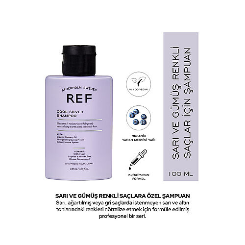 Ref Cool Silver Shampoo 100 ml - Ref Stockholm Sweden (1)