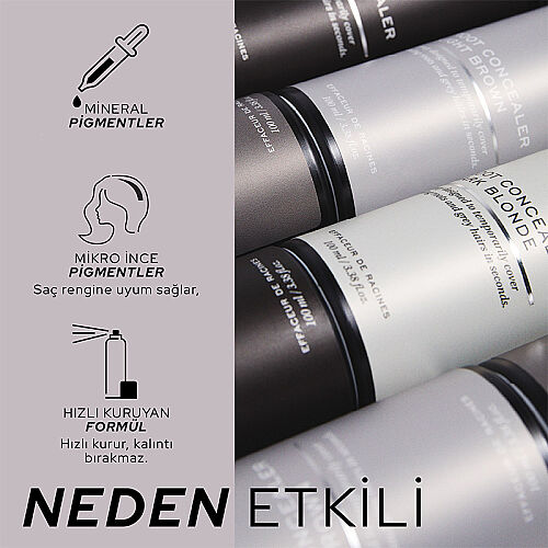Ref Root Concealer Black Saç Dibi Kapatıcı Sprey 100 ml - 4