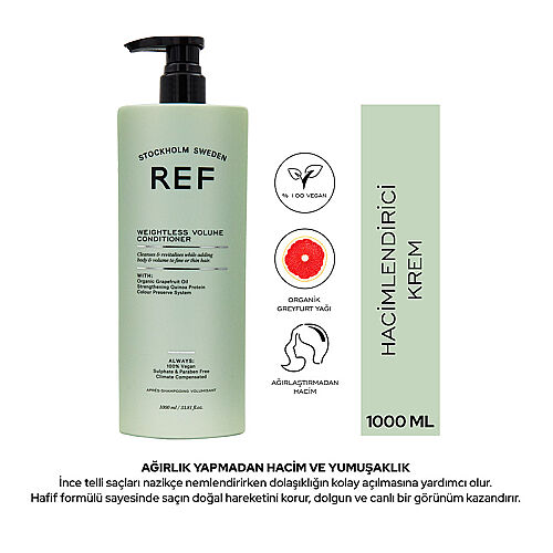 REF Weightless Volume Conditioner 1000 ml - Ref Stockholm Sweden (1)