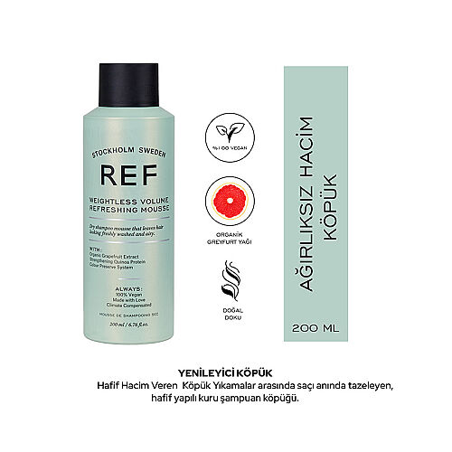Ref Weightless Volume Refreshing Mousse 200 ml - Ref Stockholm Sweden (1)