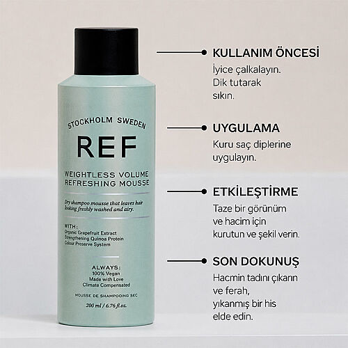 Ref Weightless Volume Refreshing Mousse 200 ml - 3
